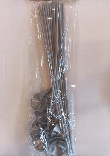 Varetas  para Balões 42cm Prateadas – 12 Unids